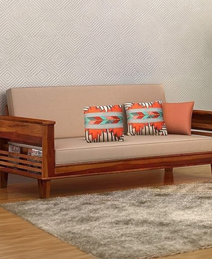 WoodenKart 'Built to Last' Solid Wood Sofa