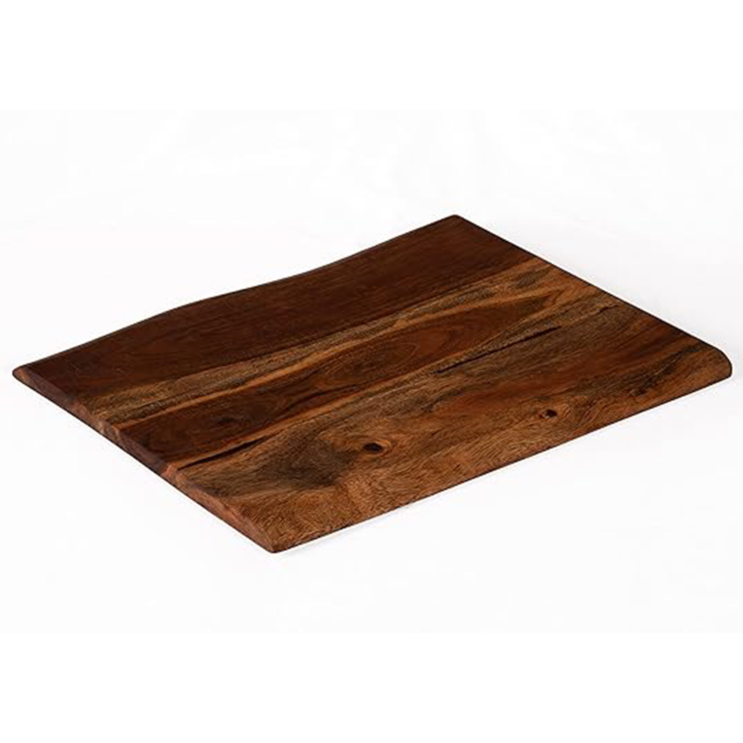 Woodenkart Live Edge Acacia Wood Cutting Board | Rustic Wooden Chopping Board for Kitchen