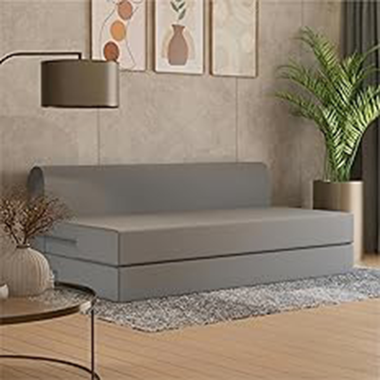 WoodenKart Modern Fabric Sofa Cum Bed
